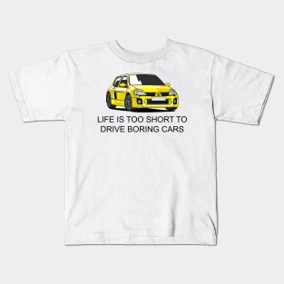 Life is Too Short to Drive Boring Cars Kids T-Shirt